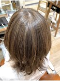 脱白髪染め☆白髪ボカシハイライト☆