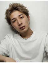 オーシャントーキョー 渋谷(OCEAN TOKYO)&nbsp;リバースショートアップ　メンズヘア　アップバング　ハイトーン