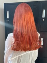 ベレーザシェルト(Beleza scelto)&nbsp;ba1529オレンジピンクブリーチオンカラーコリアンスタイルロング