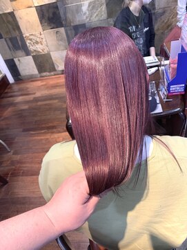 ヘアークリアー 獨協大学前店 極艶ワインレッド