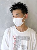 スパイキーショート_アップバングコンマヘア_ba403621