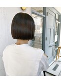 ミニボブ/ボブスタイル/切りっぱなしボブ/大人ボブ