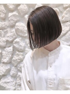 モアナ バイ ヘッドライト大宮店(Moana by HEADLIGHT) Moana【大宮】#ミニボブ#前下がりボブ#ブラウンカラー