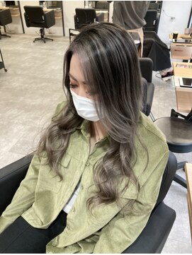 ラフ 難波店(LAFF) #黒髪#ボブルフ#ネビージュ#小顔#ワンレン