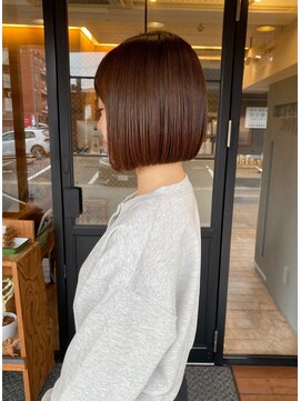 ヘア プロデュース キュオン(hair produce CUEON.) ナチュラルストレート×ボブ