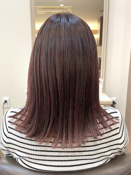 アルターリール(aL ter Rire) 黒髪/グレーベージュ/レイヤーロング/前髪パーマ /中村郁未