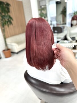 ヘアバイプルーヴ(Hair by PROVE) 桜に負けないレッドカラー