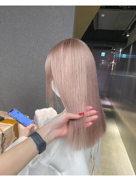 ペレ 栄店(PELE) 切りっぱなしボブ/エアリーロング/美髪/ピンクブラウン/栄