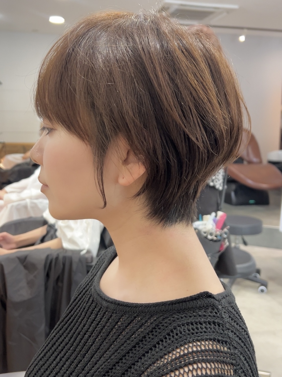 ビュー フクオカ(VIEW FUKUOKA) 大人似合わせレイヤーカット30代40代50代ショート×アースカラー