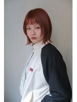 プフ 伏見(puf)&nbsp;[puf 伏見/丸の内/栄/名古屋]オレンジウルフボブ★鳥山