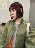 ボルドーミニボブ