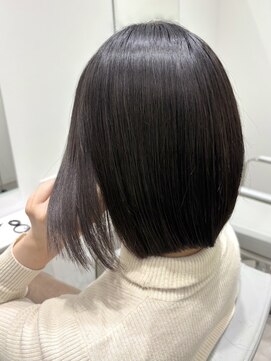 パルス ヨコハマ(PULSE yokohama) 横浜外ハネウェーブミディアム切りっぱなしレイヤーハッシュボブ