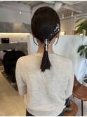 【marfe】タイトポニー＿タイトローポニー＿結婚式ヘアアレンジ