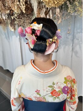 アミー 銀座(Ammy) 卒業式ヘアセット×袴着付け♪yu #お呼ばれヘア#ヘアセット#ヘア