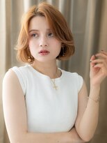 カバーヘア ブリス 志木南口駅前店(COVER HAIR bliss) かき上げ前髪/小顔毛先ワンカールボブ/ウォームブラウンg