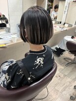 コワファーストナガサキシャンプーボーイ(COIFF1RST NAGASAKI SHAMPOO BOY) 今っぽくて可愛い10代20代前下がりショートボブ/長崎