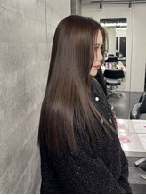 【透明感カラー×髪質改善トリートメント】