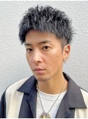 ルーズショートパーマニュアンス大人メンズナチュラルヘア