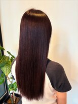 ホワイトストーン WHITE STONE くびれヘアボルドーストレートロング
