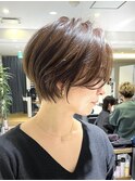 40代50代ショートボブ銀座ひし形大人かっこいい前髪なしE