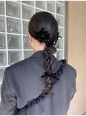 ヘアセットヘアアレンジ 結婚式参列