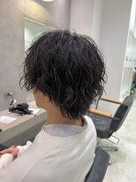 ビブ(VIV)&nbsp;《今ある長さを活かしたい。》メンズウルフ縦落ちパーマ