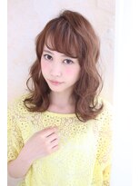 ソース 梅田(SOURCE)&nbsp;波ウェーブ「ベージュブラウン」