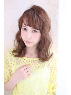 ソース 梅田(SOURCE) 波ウェーブ「ベージュブラウン」