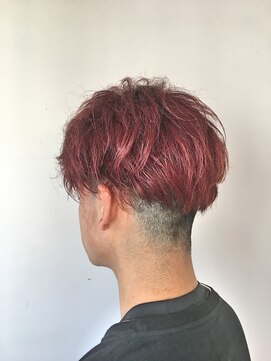 ヘアーズルーム 風(Hair's room fuu) ツーブロック×赤髪