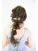 オズ 郡山桑野店(OZ)&nbsp;《OZ田中》編みおろしヘアアレンジ#大人可愛いヘアアレンジ