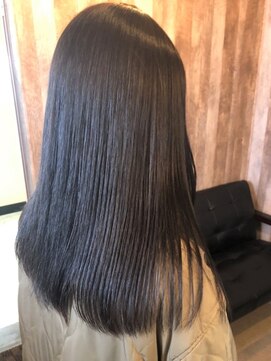 アルム(hair salon Alum) 『 透明感シア―グレージュ☆　暗髪ツヤ感ロング 』