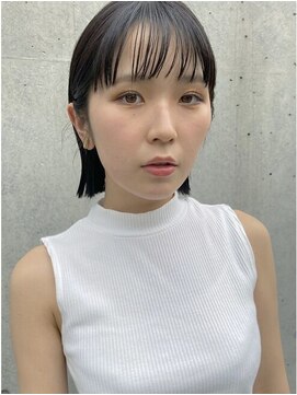 シカ 神戸三宮元町店(Cica) 切りっぱなし ボブ 外ハネ ワイドバング 三ノ宮 元町 神戸