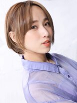 クラッチムク 博多口(CLUTCH muk.)&nbsp;大人可愛い小顔美髪ツヤ髪くすみブラウンセンター分けボブAA4