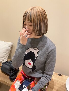 ネロ フタコタマガワ(NERO FUTAKOTAMAGAWA) 【酒井 麻里】ボブ ハイライト 前髪