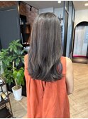 白髪ぼかし×グレージュカラー