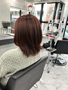 エンディアリング 東銀座(Endearing) 銀座/東銀座/切りっぱなしボブ/エアリーロング/ピンクブラウン