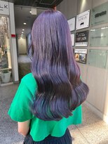 ブルー 盛岡店(BLUE)&nbsp;グレーベージュ/レイヤーロング/前髪パーマ