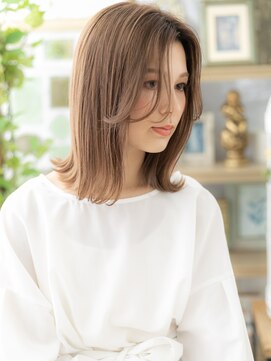 カバーヘア ブリス 大宮西口(COVER HAIR bliss) かきあげバングハイライト小顔くびレイヤーh3大宮20代30代40代