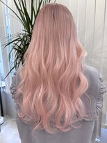 ロウル 渋谷(LOWRL)&nbsp;ピンクロング/ブリーチ/エクステ