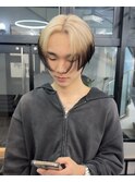 卒業カラーハイトーンエンドカラーホワイトミルクティー