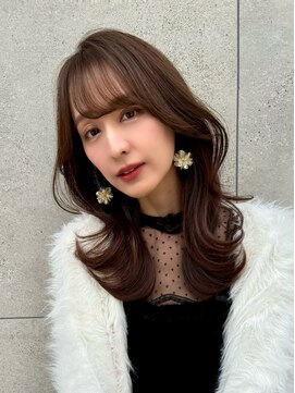 ロンド アンブル 四条烏丸(Lond ambre) 中川智帆/似合わせカット/メルティカラー/フェミニンロング/前髪