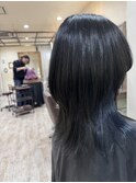 ウルフカット/インナーネイビー【美髪】【イメチェン】