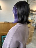 インナーカラー×青みパープル！