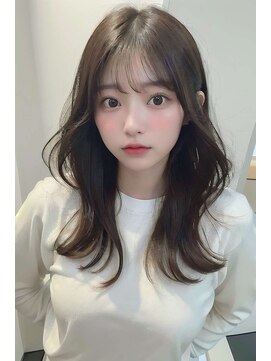 トクテ 高円寺(tokute) くびレイヤーエモージュ前髪ピンクベージュワンカール【高円寺】