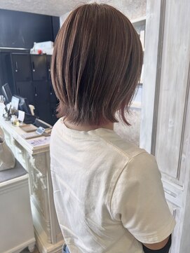 キャアリー(Caary) 福山美容室caary ナチュラルブラウンレッドインナーカラー透明感