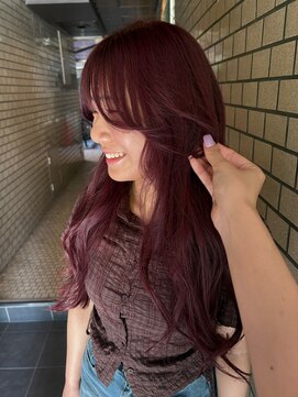 シイ(SIE) ブリーチありでつくる透けるベリーピンク♪