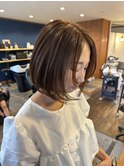 大人丸みボブ