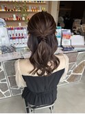 #ハーフアップヘア
