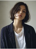 レイヤーカット/切りっぱなしボブ/エアリーロング