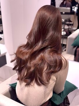 ステア ケース(stair case) 韓国ブラウンカラーレイヤーカットトリートメント